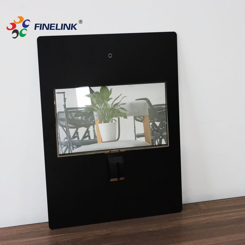 Zwarte kleur make-up spiegel touchscreen 32 inch voor badkamer toepassingen