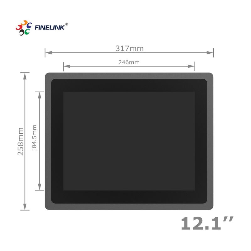 12.1 inch All-in-One industriële pc's OEM industriële All-in-One computer