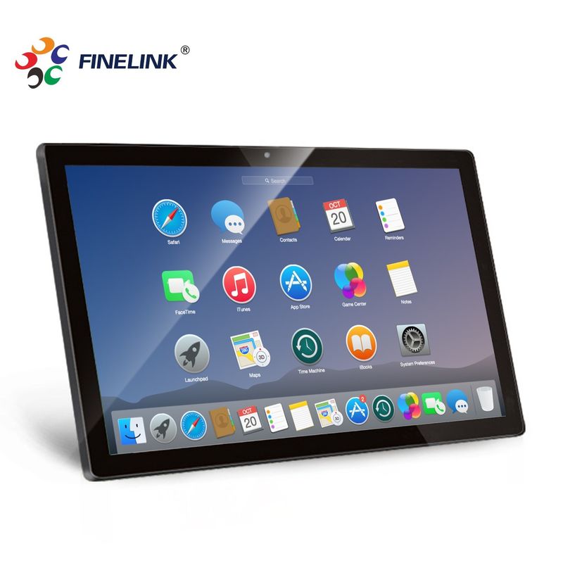 Capacitatieve zwarte touch all-in-one pc 32 inch draagbaar VA/IPS-display