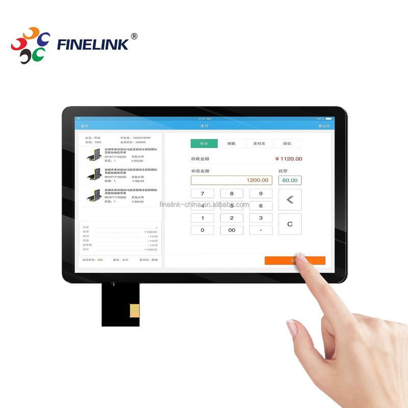10.1 inch capacitieve 10-punts Multi Touch Screen Zwart Kleur ODM