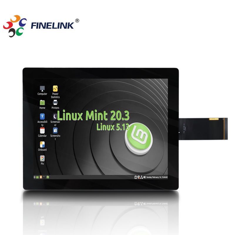 10.4 inch Multi Touch LCD-scherm capacitieve RS232-interface type