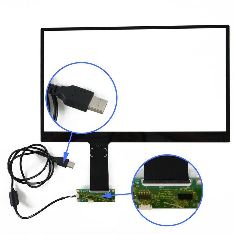 15.6 inch Kleine grootte capacitieve USB touchscreen paneel voor Wins besturingssysteem gemaakt