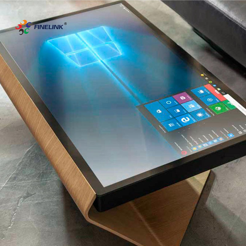 FINELINK OEM 32 43 49 55 65 75 86 inch Custom Touch Multi-touch USB/I2C/RS232 Interface Groot touchpaneel Capacitair