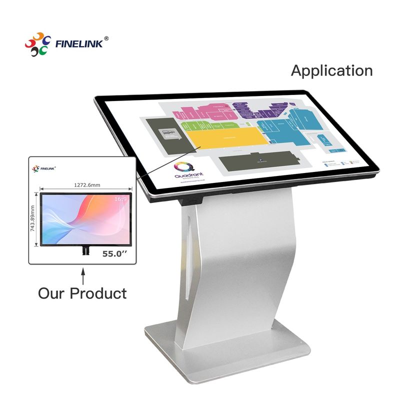 32-86 inch Custom Touch Multi-point USB/I2C/RS232 Interface Grote PC Capacitive Panel