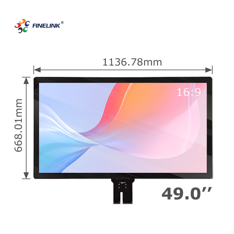 49 inch IP65 Waterdicht Touch Multi-touch USB/I2C/RS232 Interface Grote capacitieve touchpaneel voor kiosk