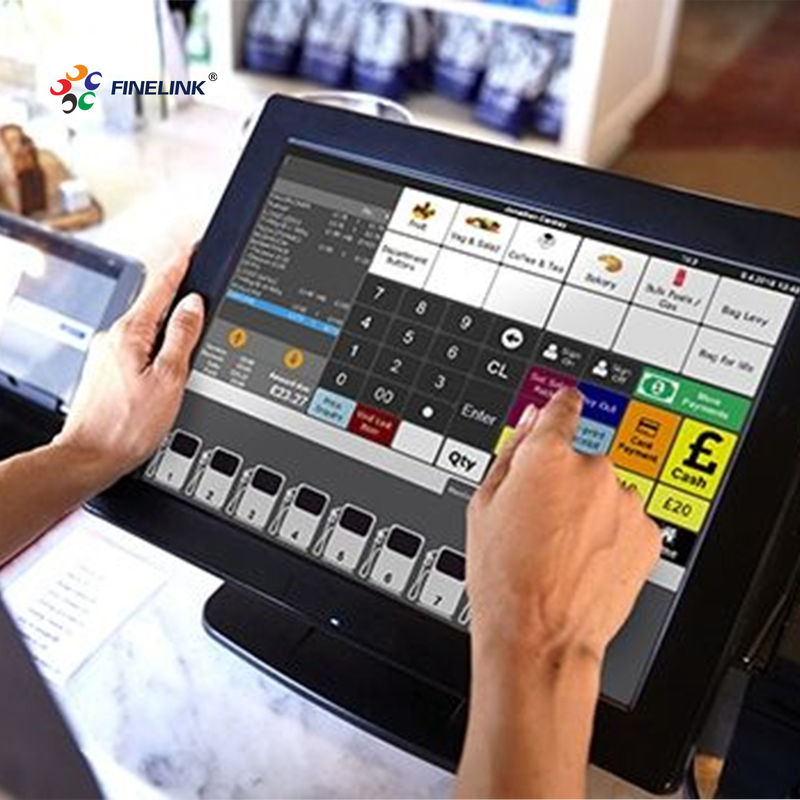 13.3 inch Open Frame Touch Screen Monitor ODM Glas Glas FPC IC structuur