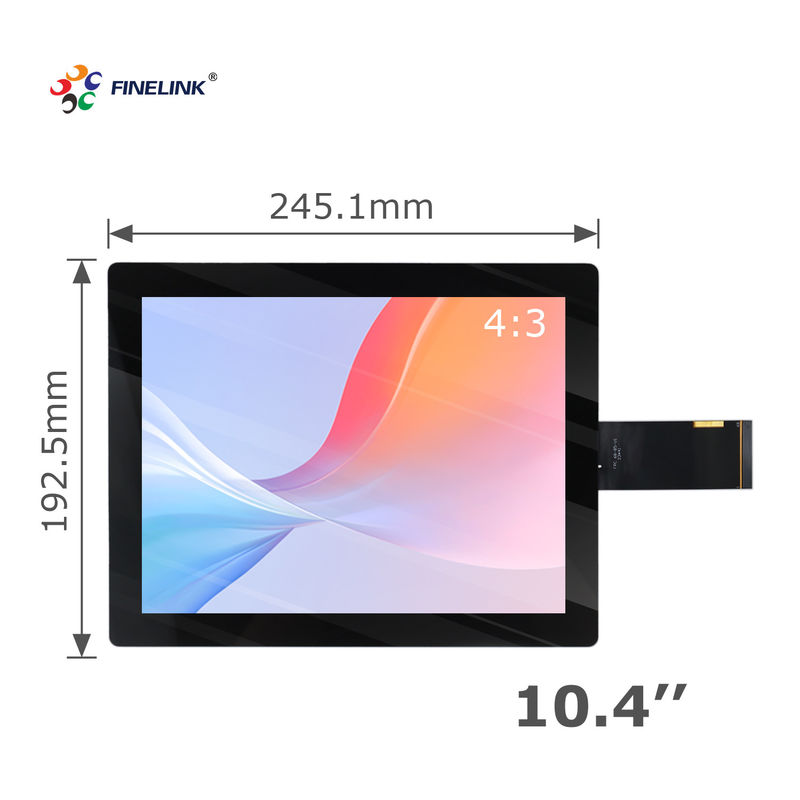 FINELINK 10.4 Geprojecteerd capacitief aanraakpaneel 12,1 inch HMI industrieel besturingssysteem
