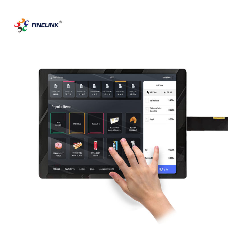 15 inch EETI/ILITEK waterdicht geprojecteerd capacitieve touchscreenpaneel voor touchscreen