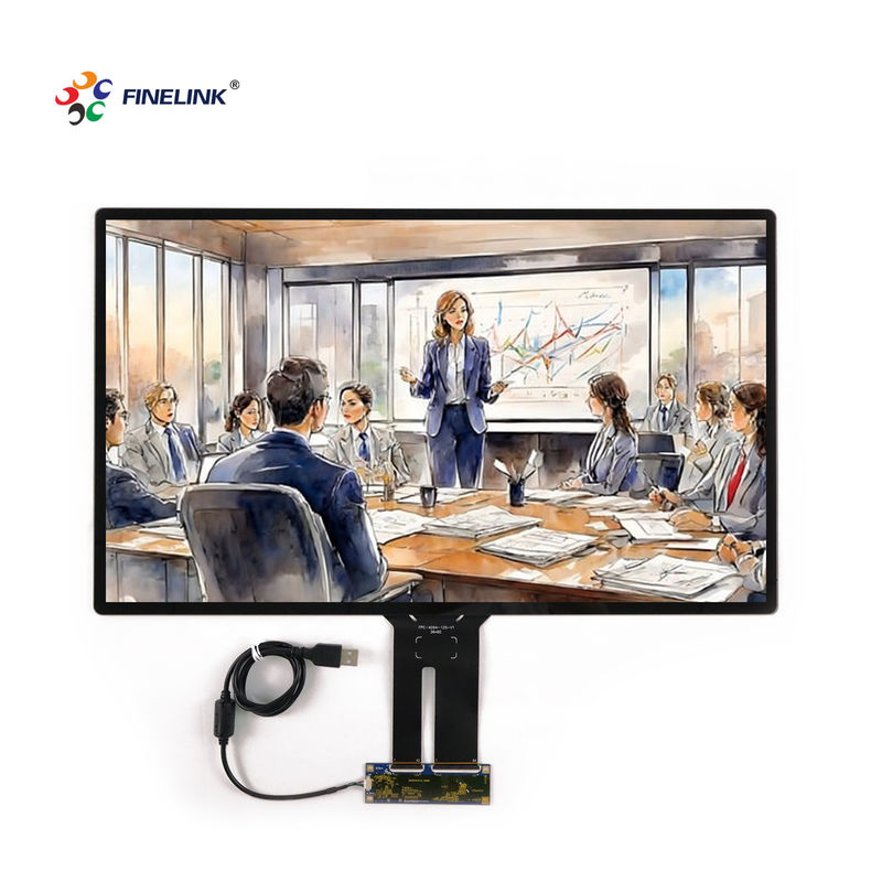 Industrial 21,5 inch capacitieve touch panel met multi OS Linux/Win/Android Optioneel