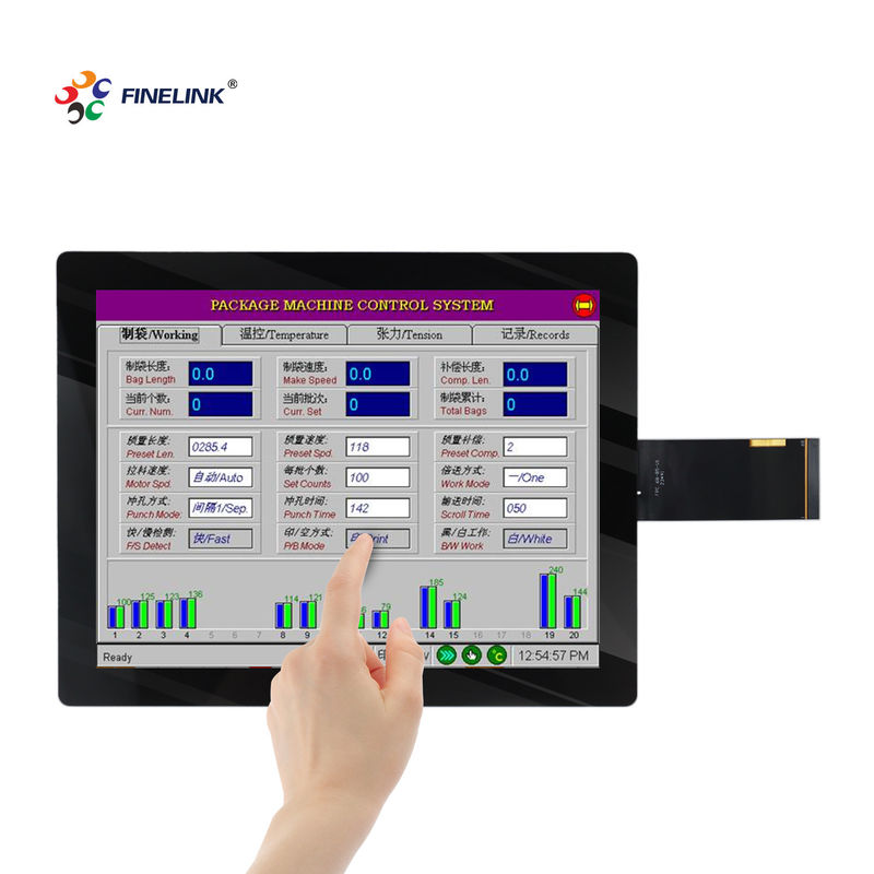 10.4 inch waterdicht EETI/ILITEK Pcap Glass Industrial Control Raspberry Pi Touch Panel