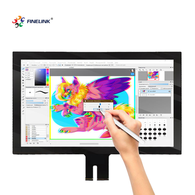 19.5 inch G G Multi Touch Custom IIC USB PCAP schermpaneel met Multi Point Touch