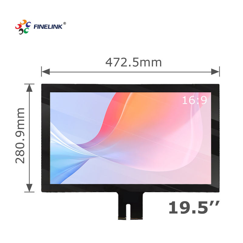 19.5 inch G G Multi Touch Custom IIC USB PCAP schermpaneel met Multi Point Touch