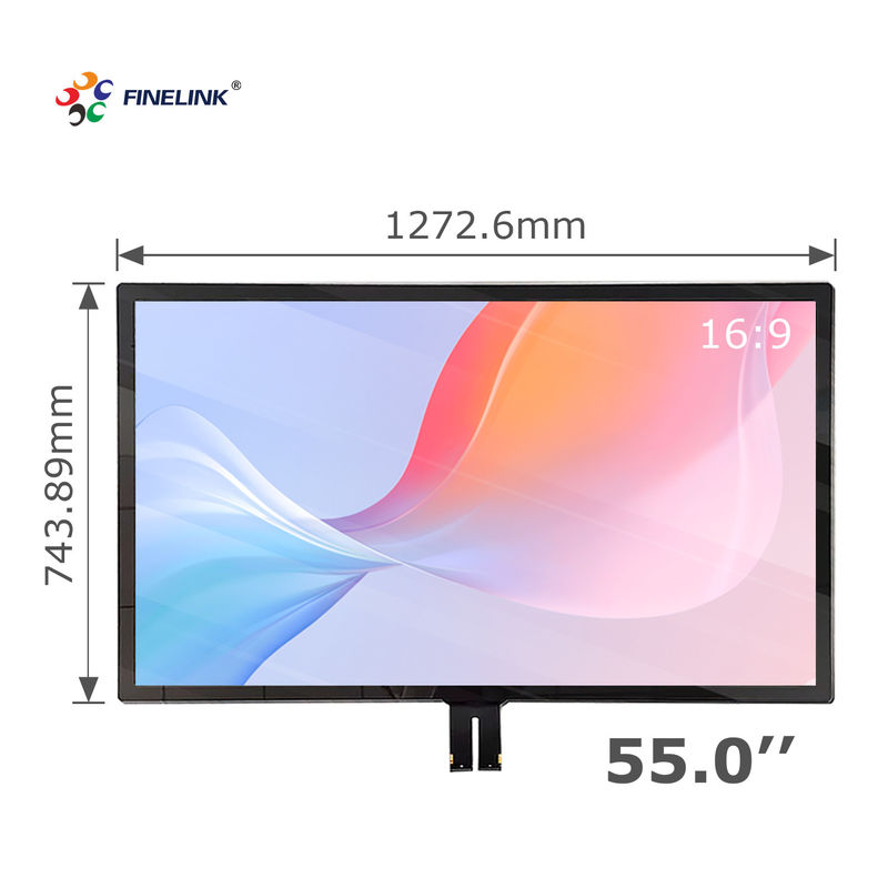 Multi Point Touch 55 Inch G G Touch Panel met groot LCD en glazen glazen FPC IC