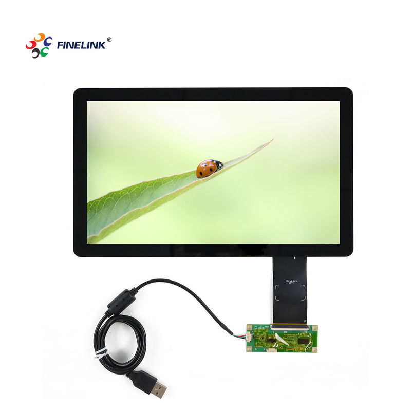 IP65 Waterdicht 11,6 inch PCAP Touch Panel R10 R Hoek USB/IIC/RS 232 Interface