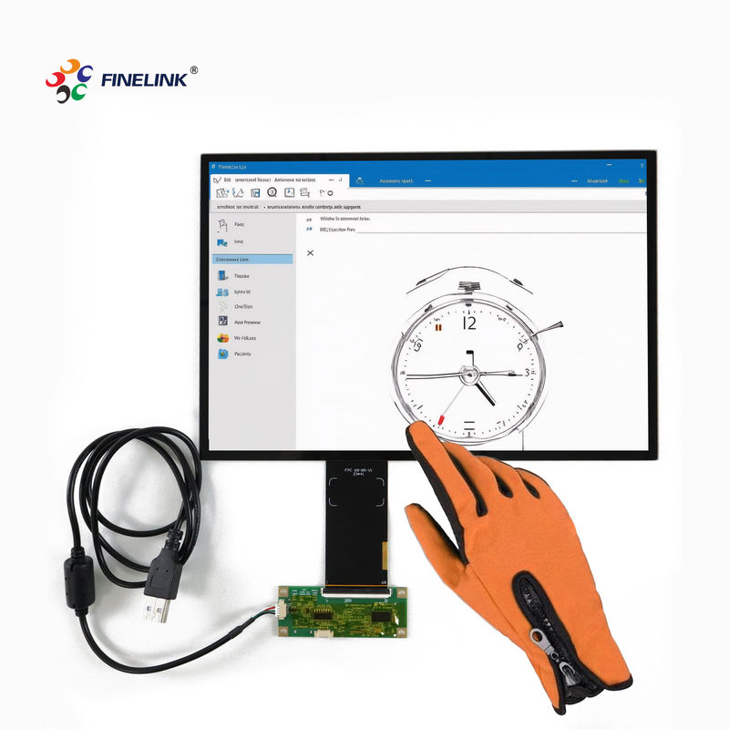 10.1 inch Multi-touch handschoen touch waterdicht capacitieve touchscreenpaneel met USB-aansluitkabel