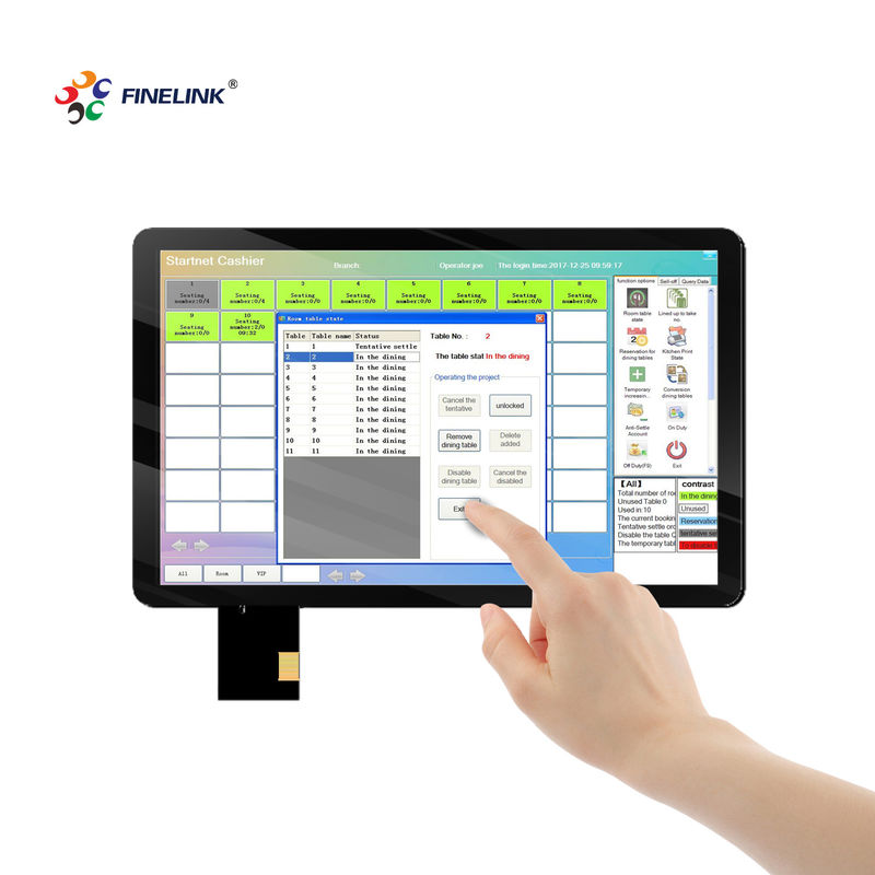 15.6 inch Multifunctionele touchpaneel voor POS-monitor Capacitatief touchscreen